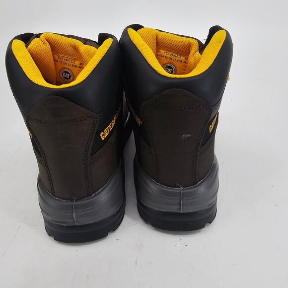Caterpillar Men\'s Striver Steel Toe Brown Leather Work Boot Size 12 NEW main image 4